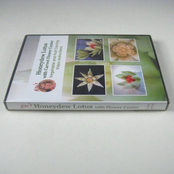 Nita's Honeydew Lotus Carved Flower Center DVD Vegetable Fruit Carving Instruct - Picture 2 of 3